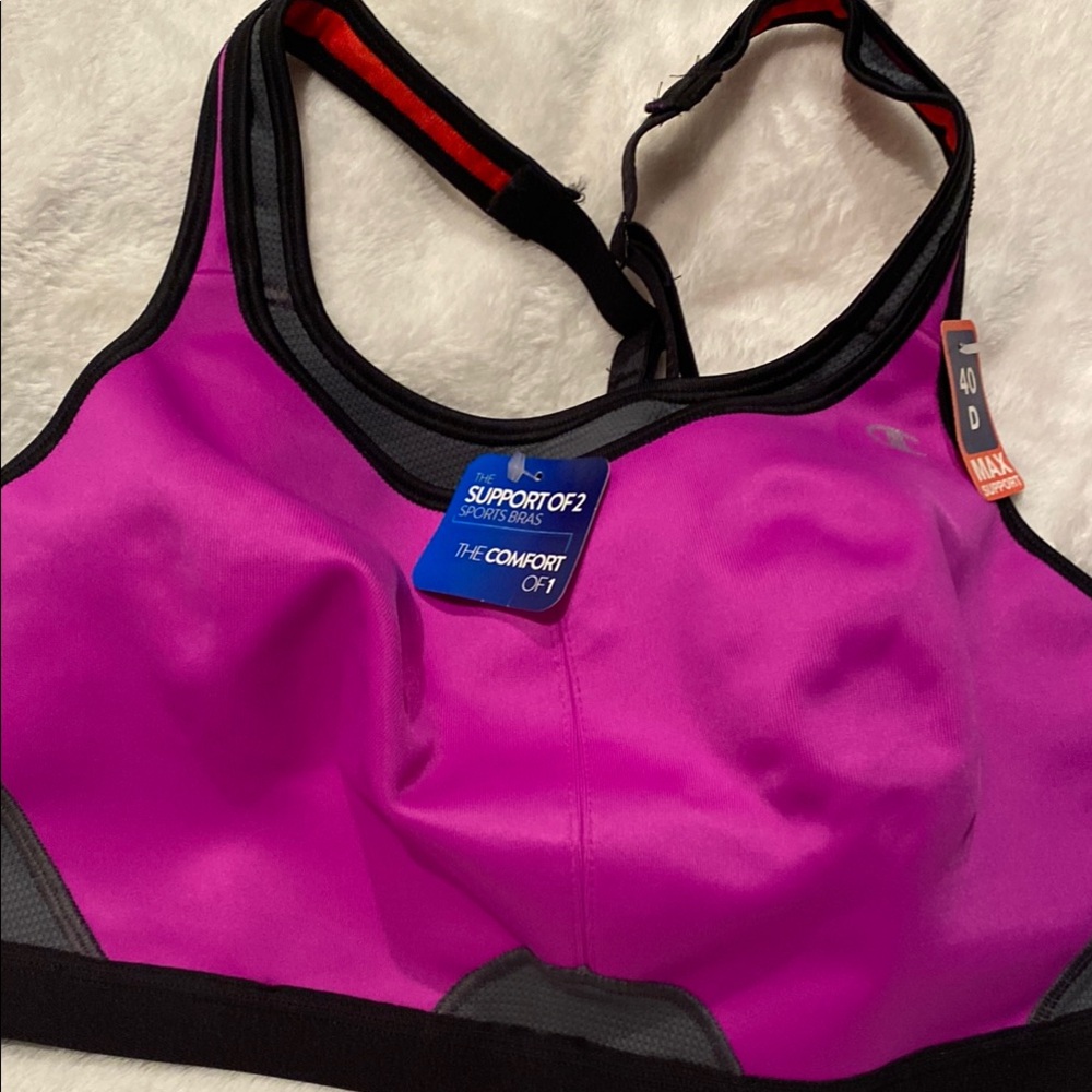 Champion Women's Purple Sports Bra - Picture 2 of 8